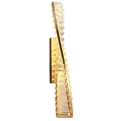 Modern gold crystal led wall lamp for luxury bedroom lighting