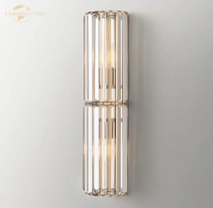 Modern gold crystal led wall sconce bedroom lighting