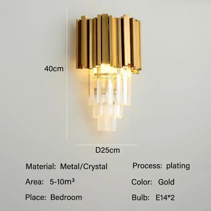 Modern gold crystal oval ceiling chandelier living room lighting
