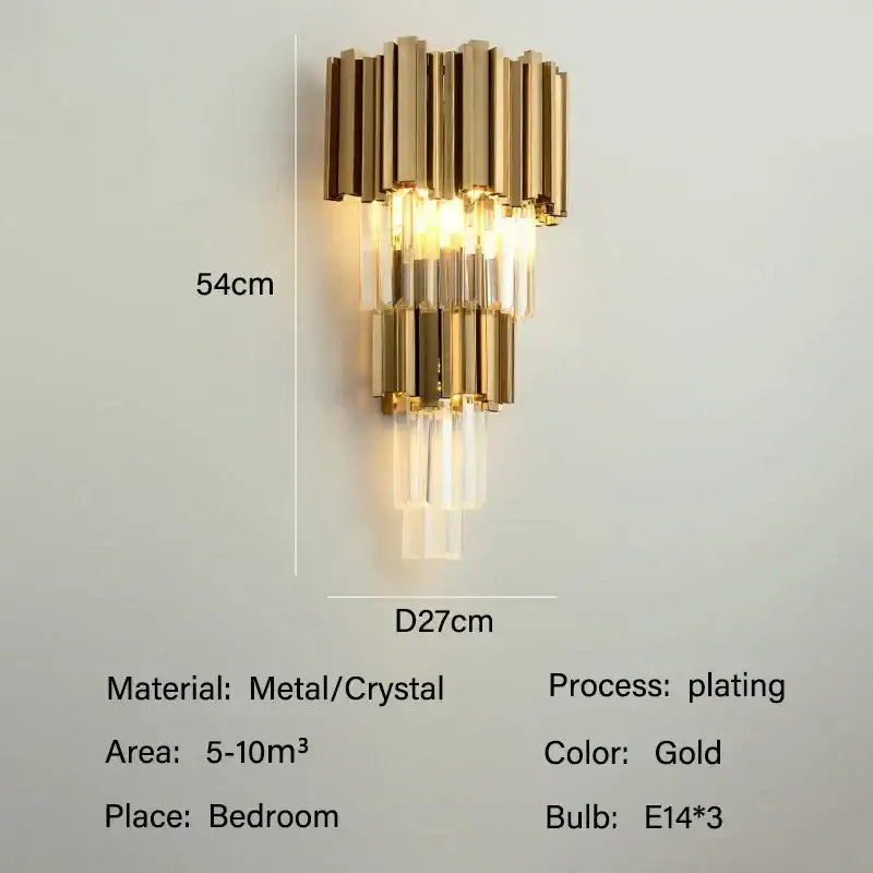 Modern gold crystal oval ceiling chandelier living room lighting