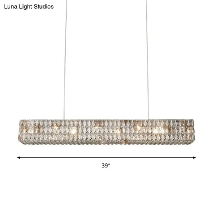 Modern gold crystal pendant chandelier kitchen island 110v-120v