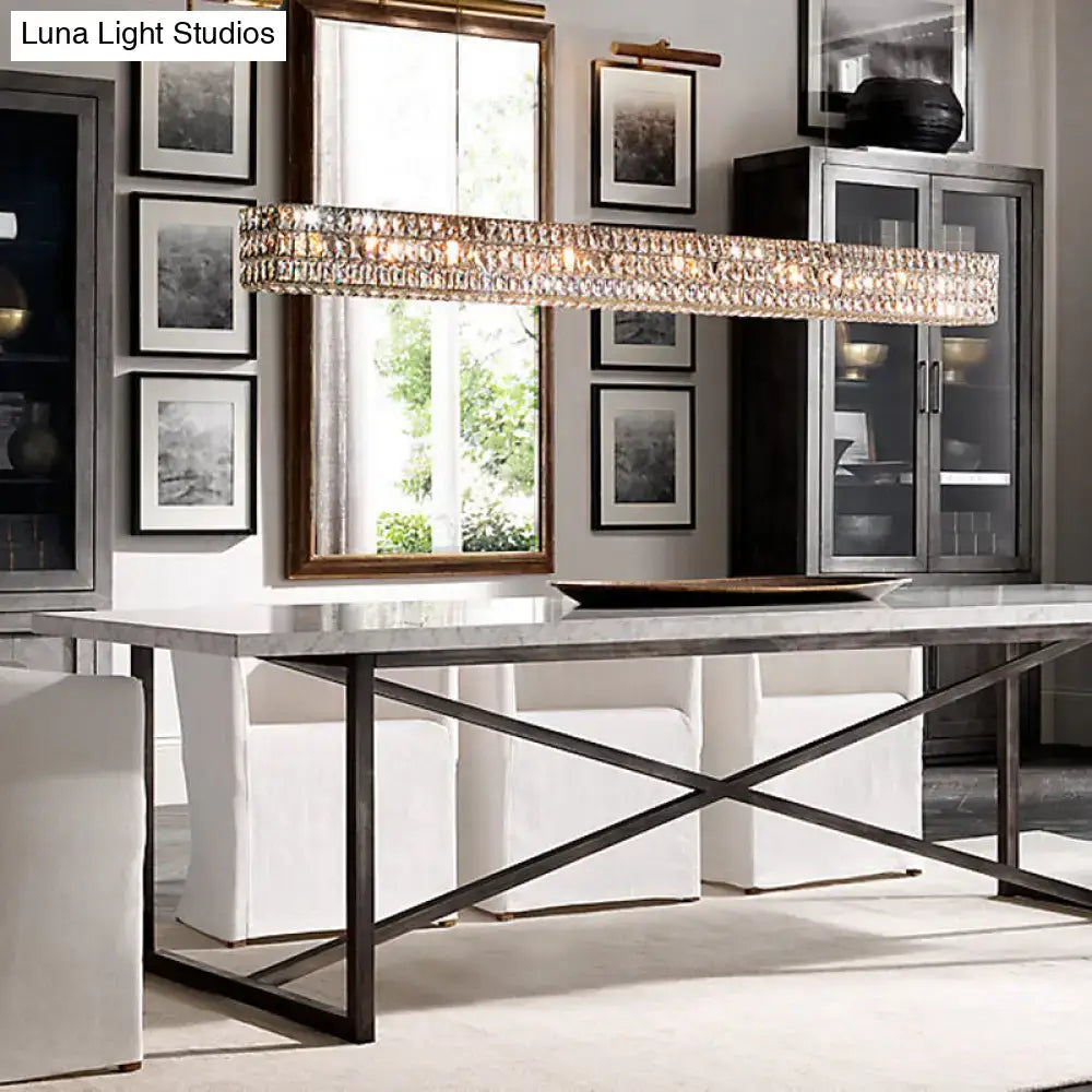 Modern gold crystal pendant chandelier kitchen island 110v-120v
