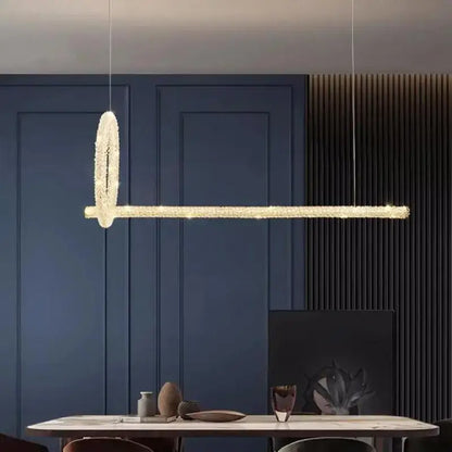 Modern gold crystal pendant lights – luxury dining room chandelier