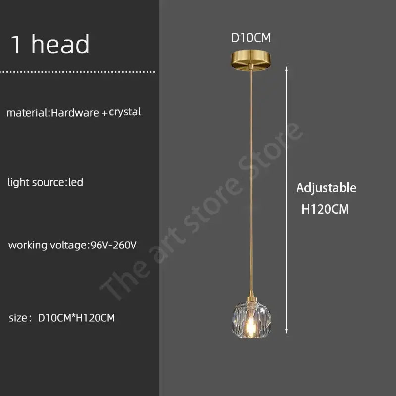 Modern gold crystal stainless steel staircase chandelier living room