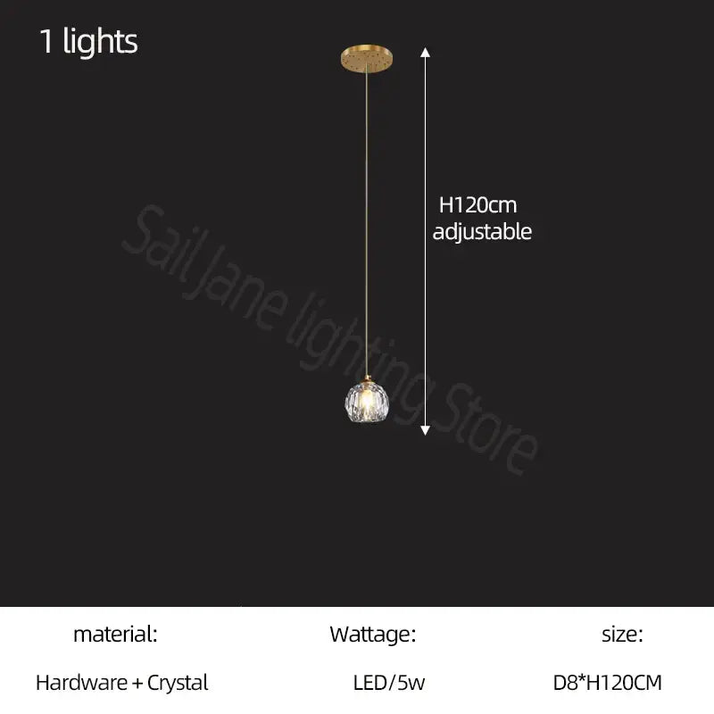 Modern gold crystal stair football shaped chandelier stairwell light