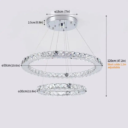 Modern gold crystal triangle chandelier for living room