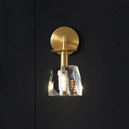 Modern gold crystal wall lamp bedroom 110v-120v 220v-240v light