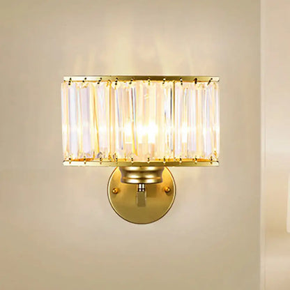 Modern gold crystal wall lamp hallway lighting 220v-240v