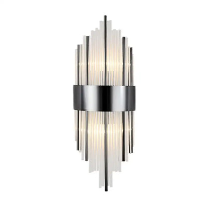 Modern gold crystal wall lamp living room glass sconce