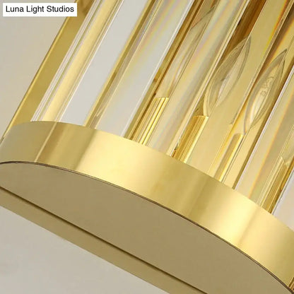 Modern gold crystal wall mount lighting bedroom sconce