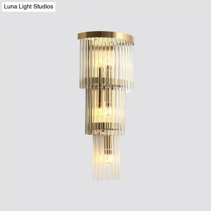 Modern gold crystal wall sconce – living room 110v-120v light