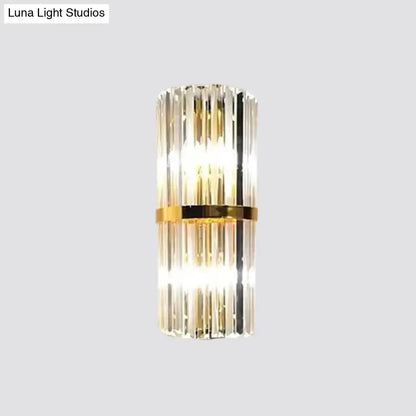 Modern gold crystal wall sconce – living room 110v-120v light