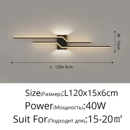 Modern gold curved led wall lamp bedroom ambient light