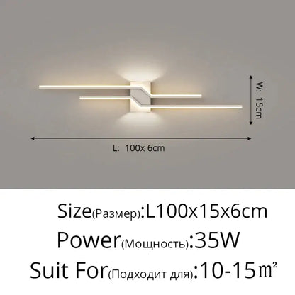 Modern gold curved led wall lamp bedroom ambient light