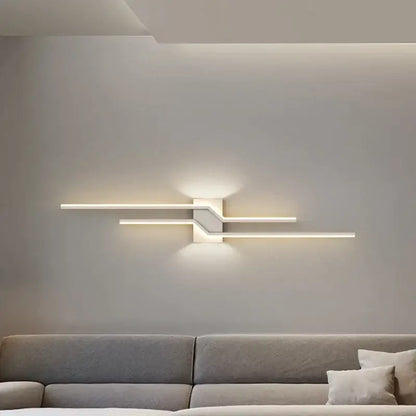 Modern gold curved led wall lamp bedroom ambient light
