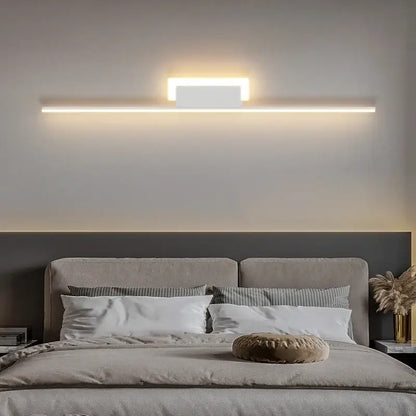 Modern gold curved led wall lamp for living room bedroom