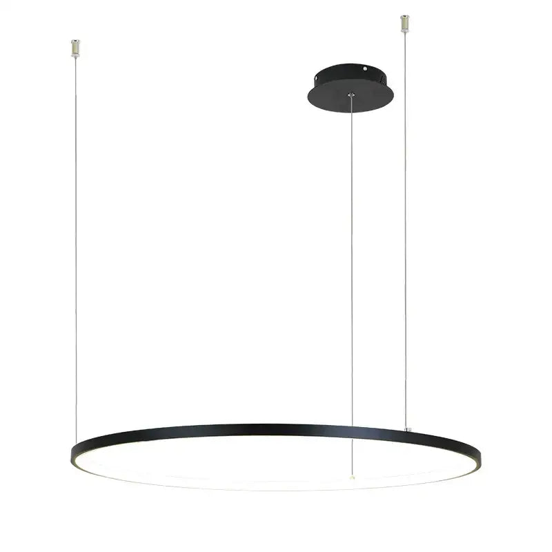 Modern gold circular led chandelier dining room light