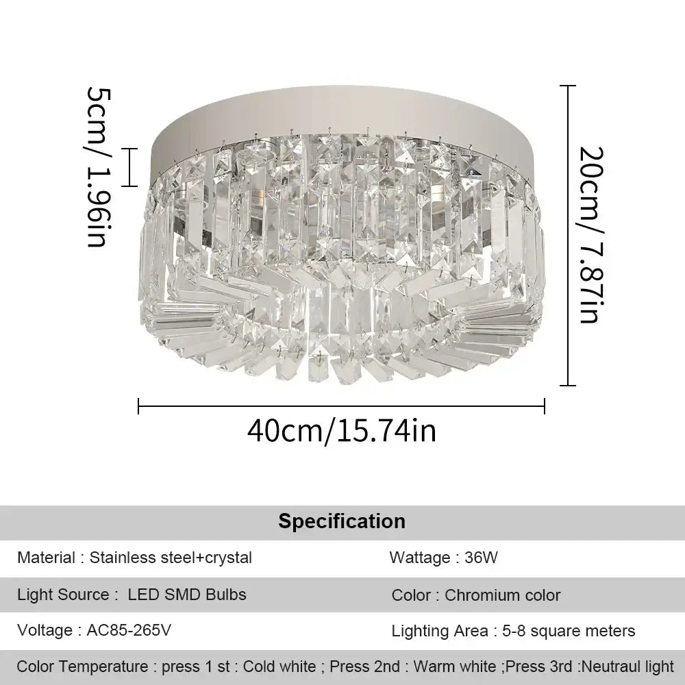 Modern gold crystal ceiling chandelier for dining room