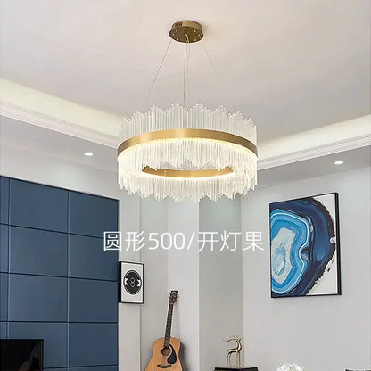 Modern gold decorbites crystal chandelier for living room
