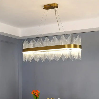 Modern gold decorbites crystal chandelier for living room