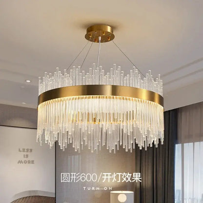 Modern gold decorbites crystal chandelier for living room