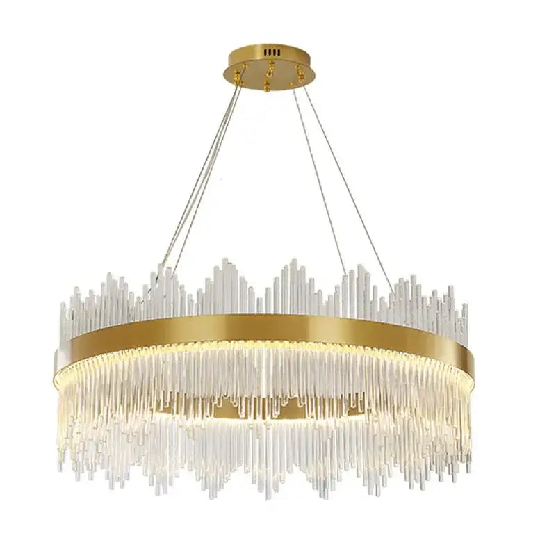 Modern gold decorbites crystal chandelier for living room