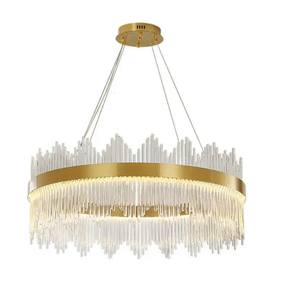 Modern gold decorbites crystal chandelier for living room