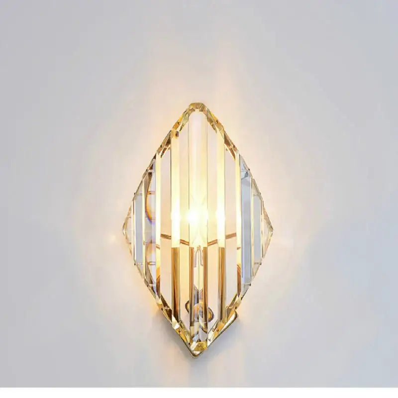 Modern gold decorbites crystal wall sconce living room light fixture
