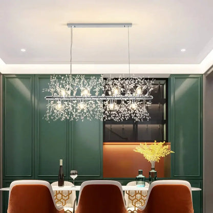 Modern gold dandelion led chandelier living room light