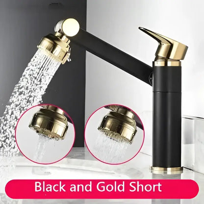 Modern gold detachable spray sink faucet kitchen bathroom sink faucet