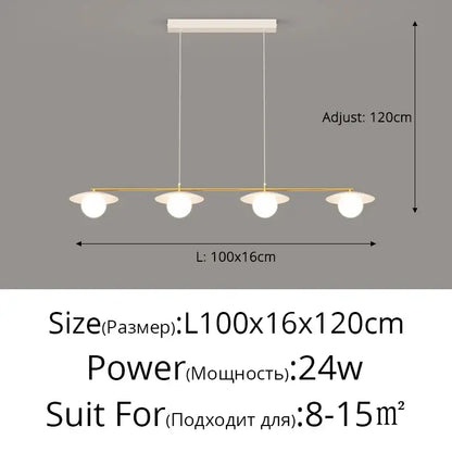 Modern gold dimmable led ceiling chandelier for dining room