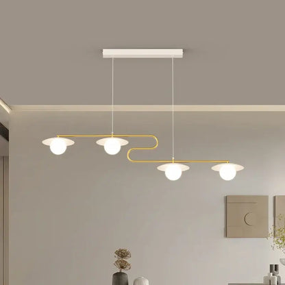 Modern gold dimmable led ceiling chandelier for dining room