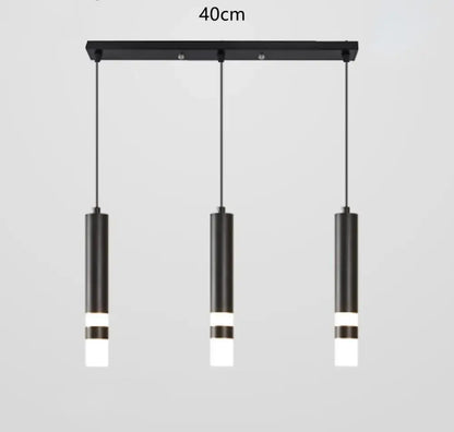 Modern gold double head led pendant lights for bedroom bedroom