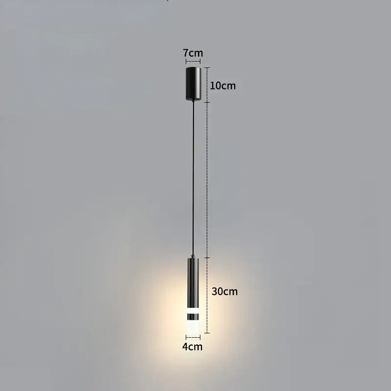Modern gold double head led pendant lights for bedroom bedroom