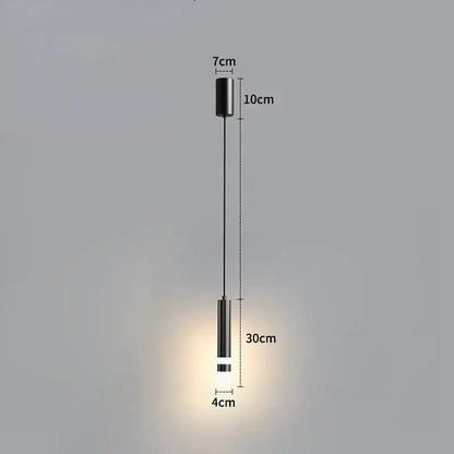 Modern gold double head led pendant lights for bedroom bedroom