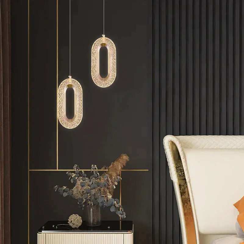 Modern gold duplex crystal chandelier for villa living room