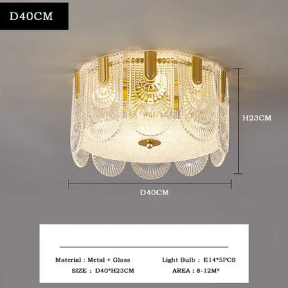 Modern gold elegant crystal chandelier living room fan glass tiers