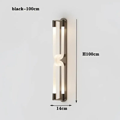 Modern gold elegant wall mounted light bedroom glass sconce