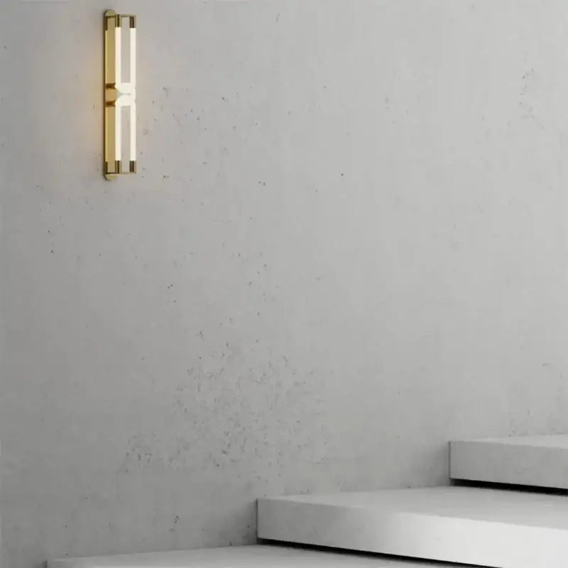 Modern gold elegant wall mounted light bedroom glass sconce