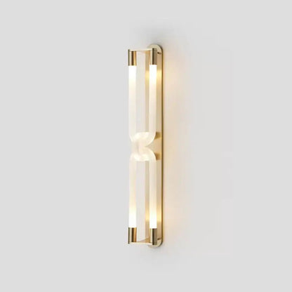 Modern gold elegant wall mounted light bedroom glass sconce