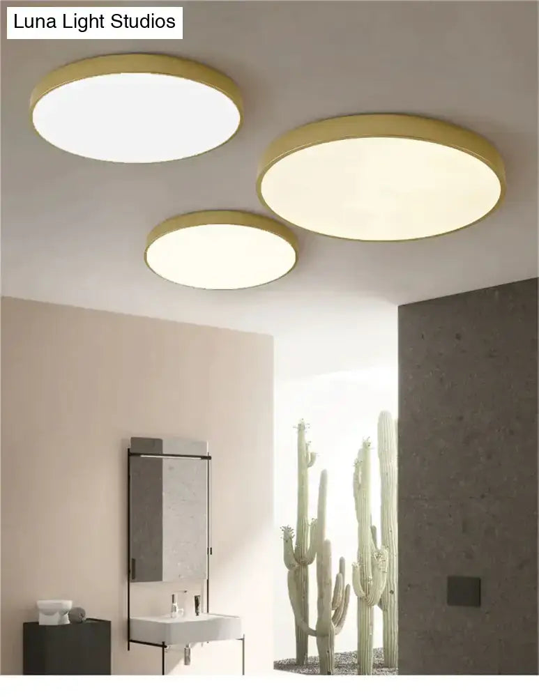 Modern gold faceted light fixtures – living room surface mounted lamp