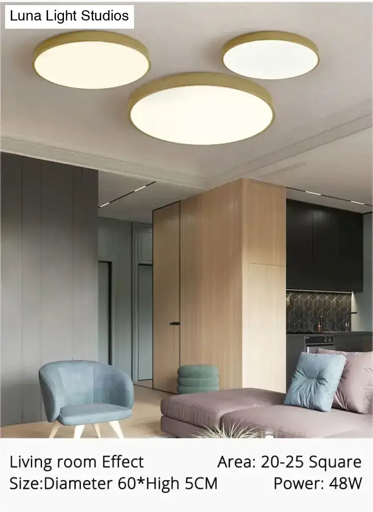 Modern gold faceted light fixtures – living room surface mounted lamp
