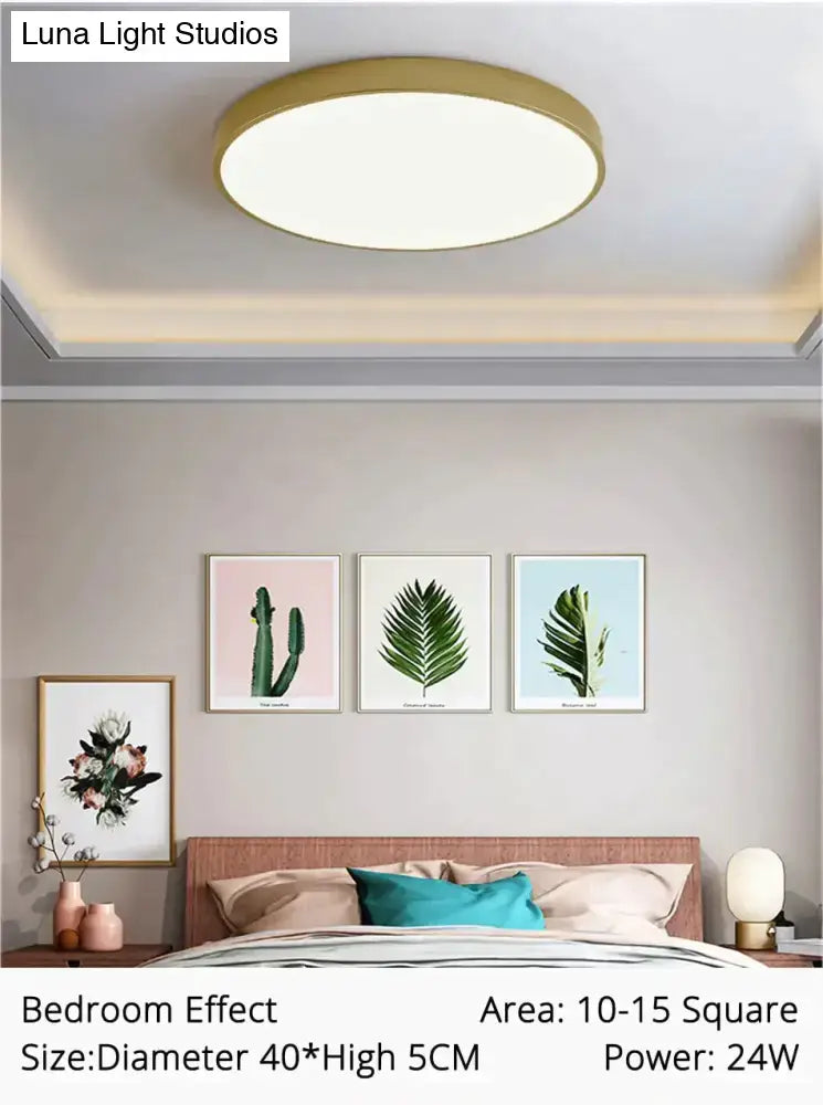 Modern gold faceted light fixtures – living room surface mounted lamp