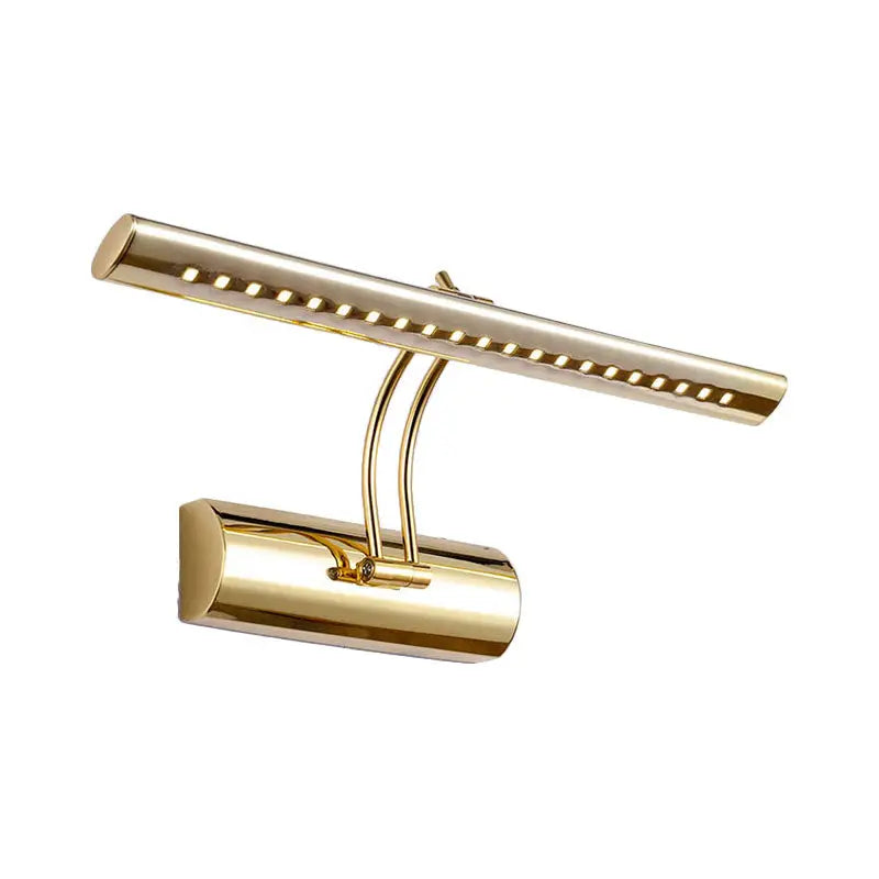Modern gold finish metal led wall sconce bathroom picture light