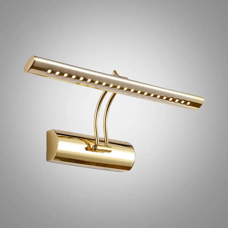 Modern gold finish metal led wall sconce bathroom picture light