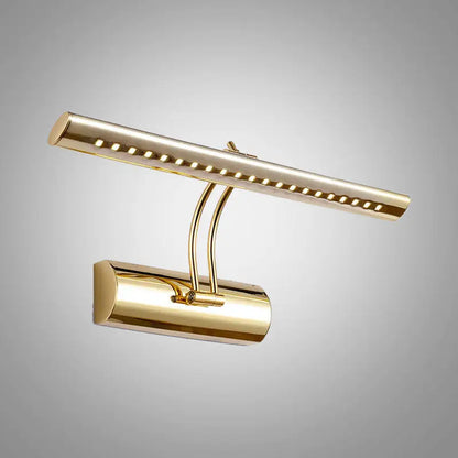 Modern gold finish metal led wall sconce bathroom picture light