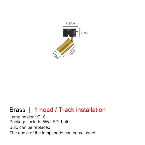 Modern gold four light adjustable led ceiling spotlight kitchen