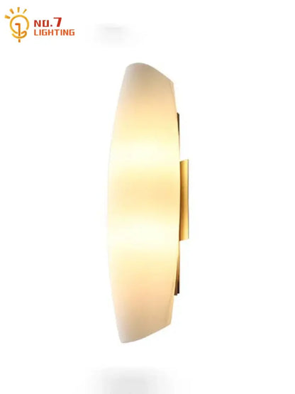 Modern gold frosted glass led wall lamp bedroom light