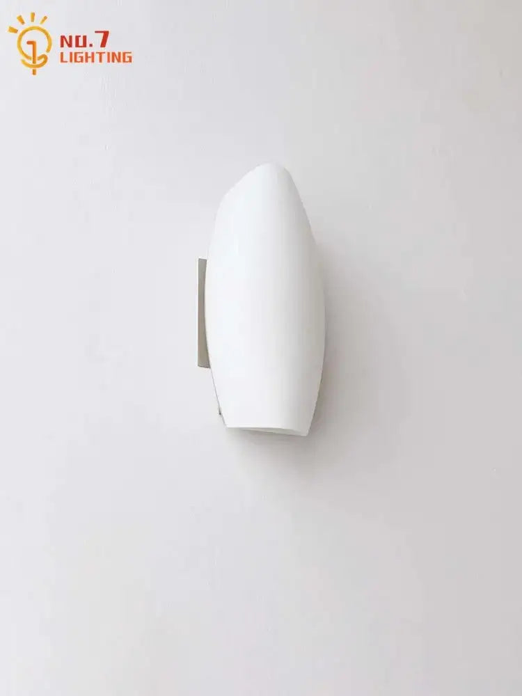 Modern gold frosted glass led wall lamp bedroom light