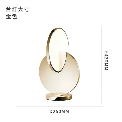Modern gold geometric circle pendant light dining room overlapping discs